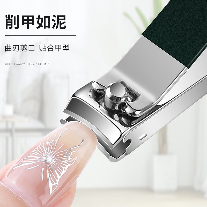 Stainless Steel Nail Clippers Suit Household High-End Portable Rotating Bag Nail Clippers Oblique Nail Clippers Manicure Tools - Image 3